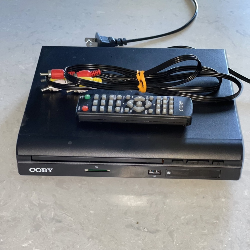 NEW Coby CDV-30 2.0 CHANNEL DVD PLAYER WITH USB SD INPUT WITH REMOTE FAST SHIP